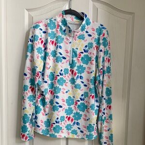 G lifestyle Floral Quarter-Zip Pullover